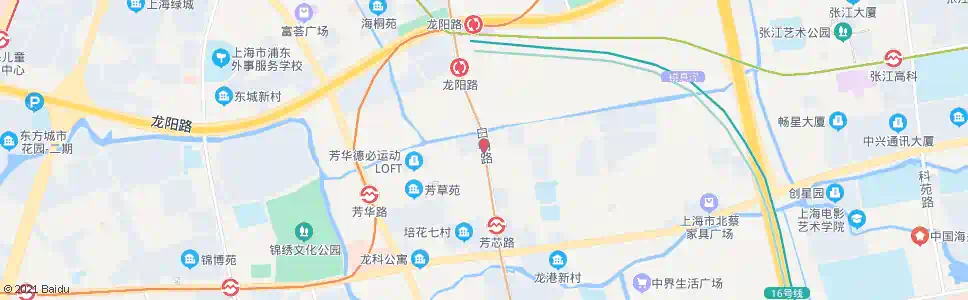 上海白杨路芳华路_公交站地图_上海公交_妙搜公交查询2025