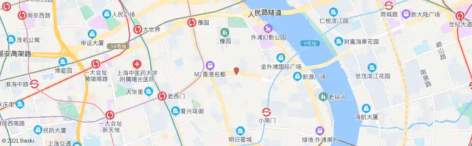上海复兴东路光启路(豫园)_公交站地图_上海公交_妙搜公交查询2025