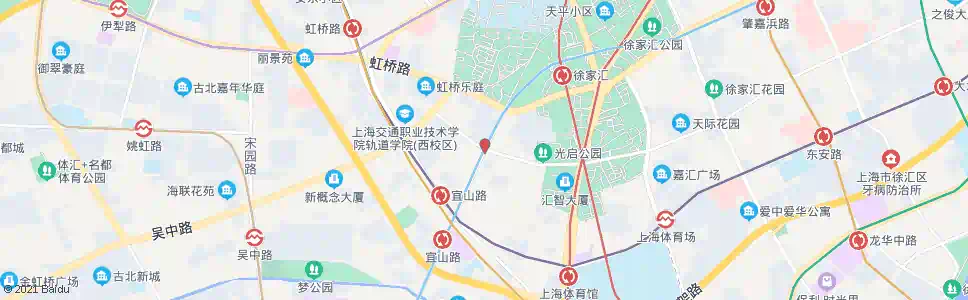 上海宜山路南丹路(招呼站)_公交站地图_上海公交_妙搜公交查询2025