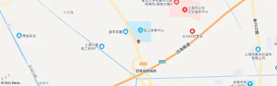 上海松卫南路体育场南环路_公交站地图_上海公交_妙搜公交查询2025