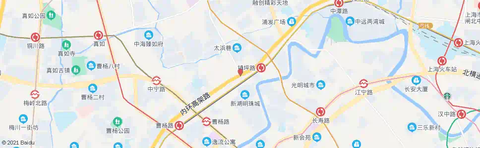 上海岚皋路中山北路_公交站地图_上海公交_妙搜公交查询2025