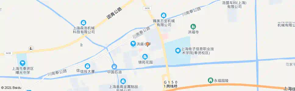 上海洪庙路_公交站地图_上海公交_妙搜公交查询2025