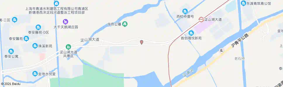 上海淀山湖大道港周路_公交站地图_上海公交_妙搜公交查询2025