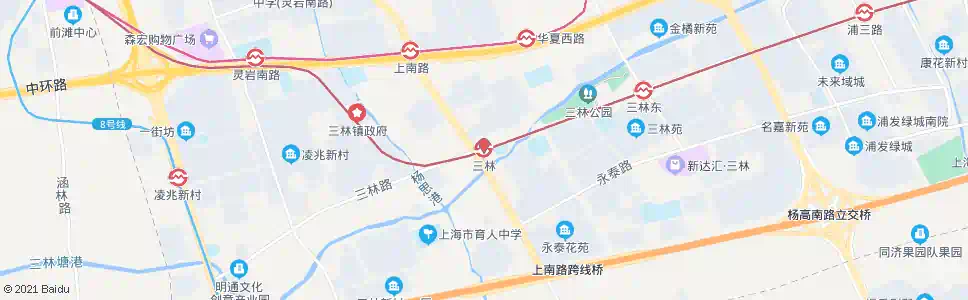 上海三林站_公交站地图_上海公交_妙搜公交查询2025