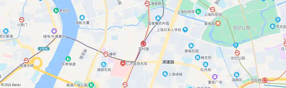 上海南泉路蓝村路_公交站地图_上海公交_妙搜公交查询2025