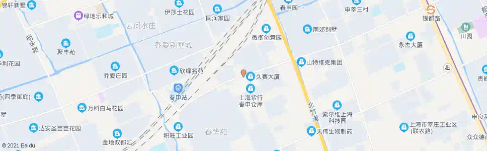 上海春申村_公交站地图_上海公交_妙搜公交查询2025