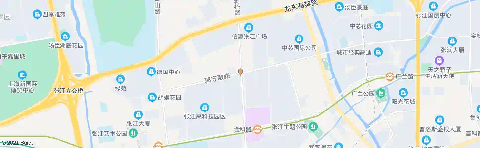 上海郭守敬路金科路_公交站地图_上海公交_妙搜公交查询2025