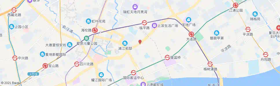 上海周家嘴路高阳路_公交站地图_上海公交_妙搜公交查询2025