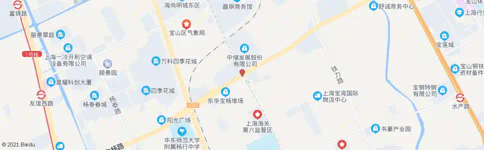上海宝杨路铁山路_公交站地图_上海公交_妙搜公交查询2025
