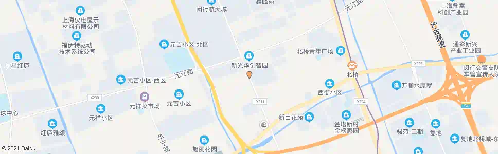 上海中春路元江路_公交站地图_上海公交_妙搜公交查询2025