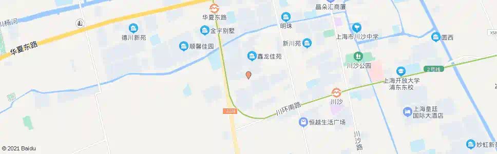 上海华夏二路新川路_公交站地图_上海公交_妙搜公交查询2025