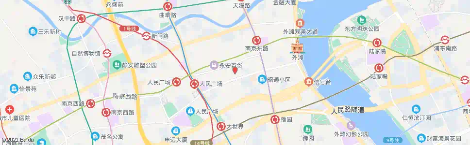 上海福建中路南京东路_公交站地图_上海公交_妙搜公交查询2025