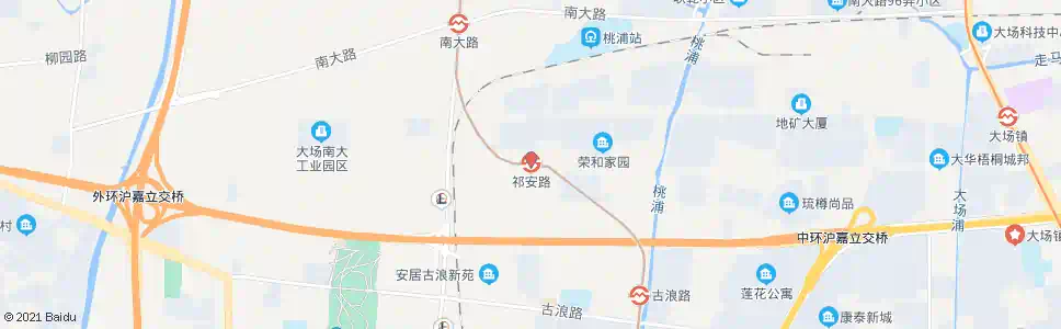 上海祁安路_公交站地图_上海公交_妙搜公交查询2025