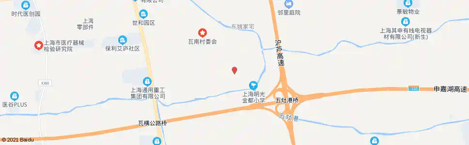 上海北庄村_公交站地图_上海公交_妙搜公交查询2025