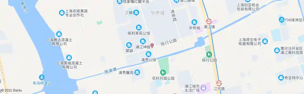 上海陈行路浦锦路_公交站地图_上海公交_妙搜公交查询2025