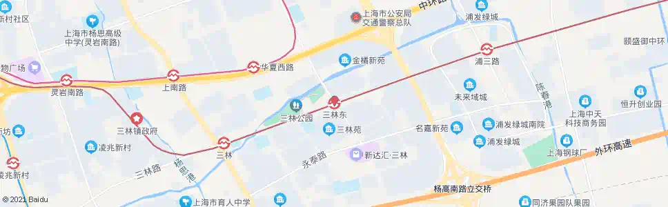 上海三林东站_公交站地图_上海公交_妙搜公交查询2025