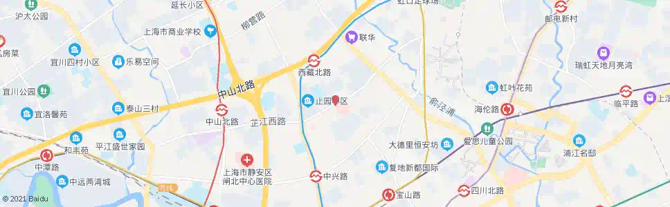 上海芷江中路通阁路_公交站地图_上海公交_妙搜公交查询2025