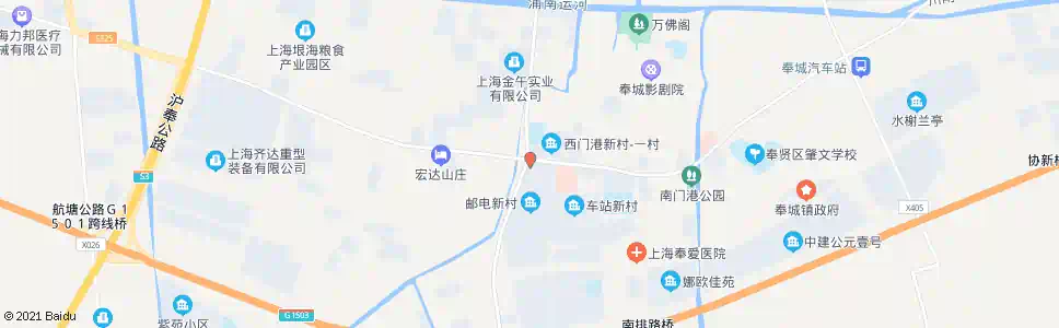 上海奉城加油站_公交站地图_上海公交_妙搜公交查询2025