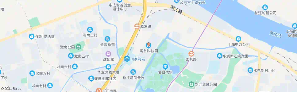 上海湾谷科技园_公交站地图_上海公交_妙搜公交查询2025