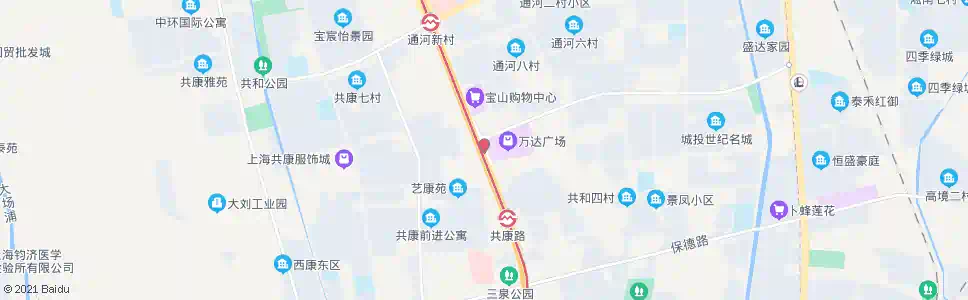 上海一二八纪念路共和新路_公交站地图_上海公交_妙搜公交查询2025