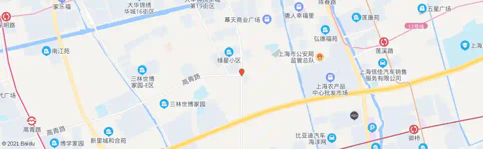 上海锦绣路高青路_公交站地图_上海公交_妙搜公交查询2025