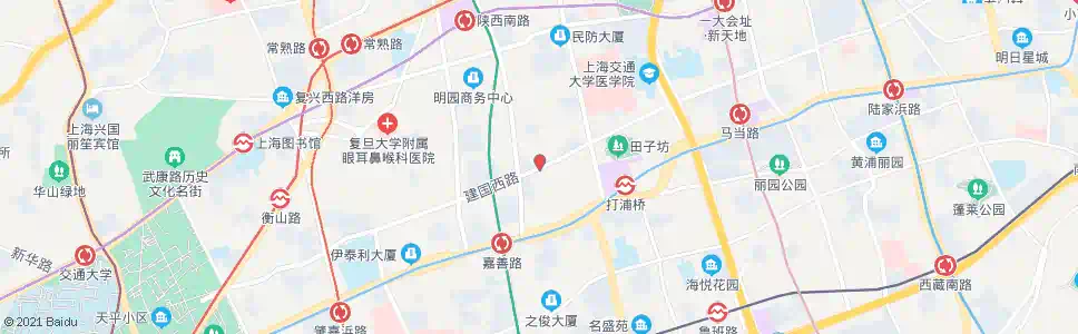 上海建国西路陕西南路_公交站地图_上海公交_妙搜公交查询2025
