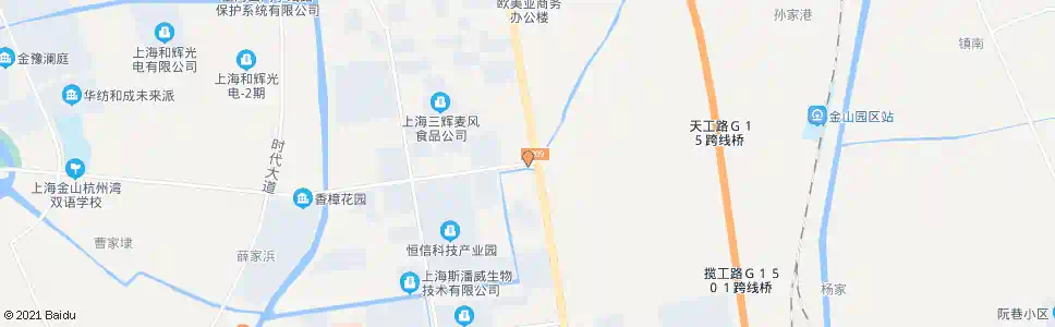 上海天工路亭卫公路_公交站地图_上海公交_妙搜公交查询2025