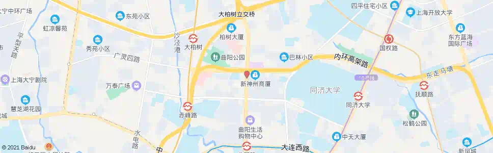 上海曲阳路中山北二路北_公交站地图_上海公交_妙搜公交查询2025