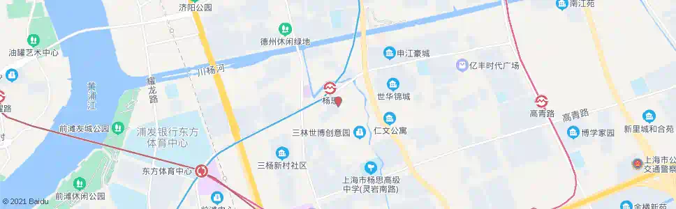 上海灵岩南路杨思路_公交站地图_上海公交_妙搜公交查询2025