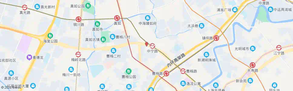 上海武宁路中宁路_公交站地图_上海公交_妙搜公交查询2025