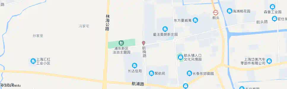 上海航梅路航头路_公交站地图_上海公交_妙搜公交查询2025