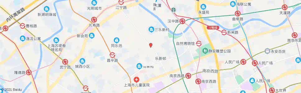 上海江宁路康定路_公交站地图_上海公交_妙搜公交查询2025