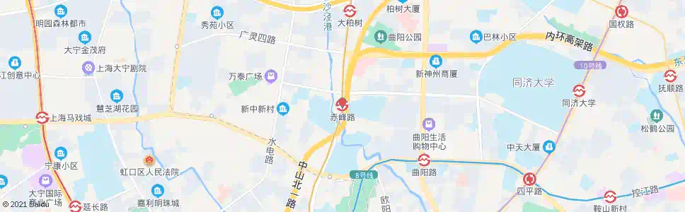 上海赤峰路地铁站_公交站地图_上海公交_妙搜公交查询2025
