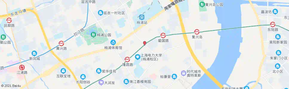 上海内江路长阳路_公交站地图_上海公交_妙搜公交查询2025