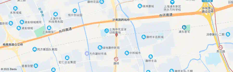 上海沪南公路秀康路_公交站地图_上海公交_妙搜公交查询2025