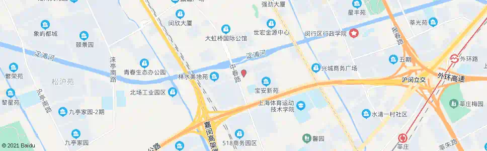 上海疏影路西环路_公交站地图_上海公交_妙搜公交查询2025