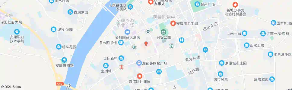 安康市中心医院_公交站地图_安康公交_妙搜公交查询2025
