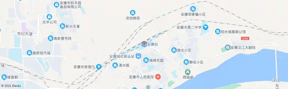 安康二桥_公交站地图_安康公交_妙搜公交查询2025