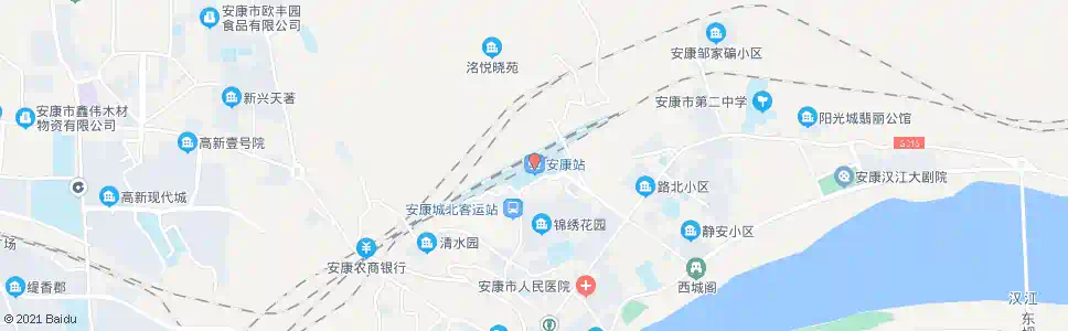 安康二厂_公交站地图_安康公交_妙搜公交查询2025