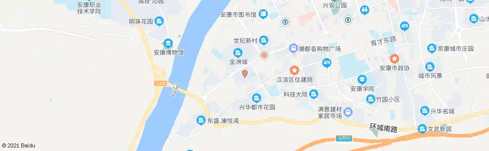 安康果园小区_公交站地图_安康公交_妙搜公交查询2025