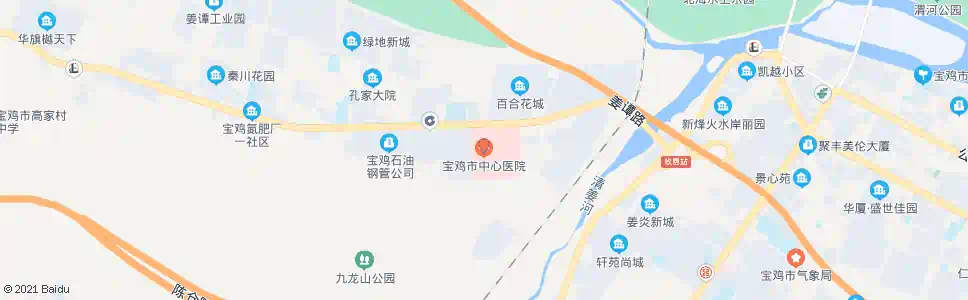 宝鸡百合花城市中心医院_公交站地图_宝鸡公交_妙搜公交查询2025