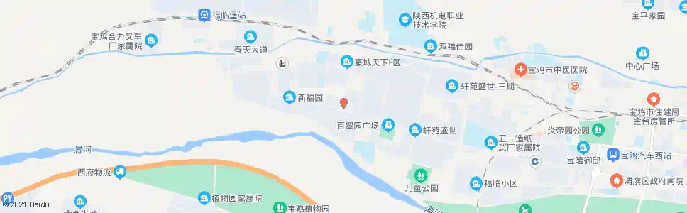 宝鸡豪城天下_公交站地图_宝鸡公交_妙搜公交查询2025