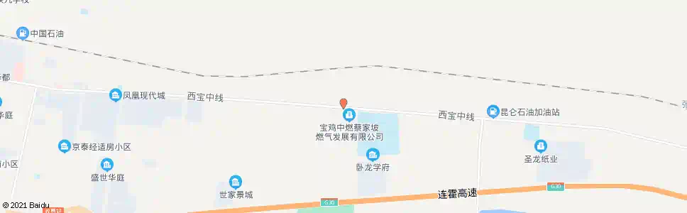 宝鸡光明村燃气公司_公交站地图_宝鸡公交_妙搜公交查询2025