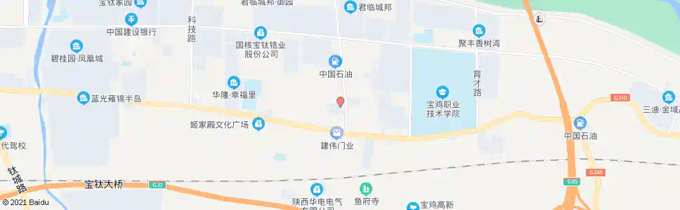宝鸡平安路(上海大众天博4S店)_公交站地图_宝鸡公交_妙搜公交查询2025