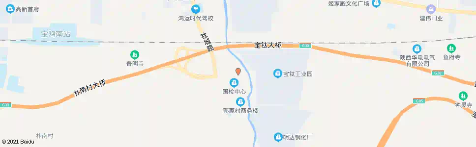 宝鸡宝钛工业园_公交站地图_宝鸡公交_妙搜公交查询2025