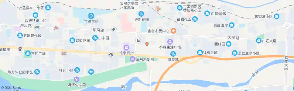 宝鸡斗中路南口_公交站地图_宝鸡公交_妙搜公交查询2025