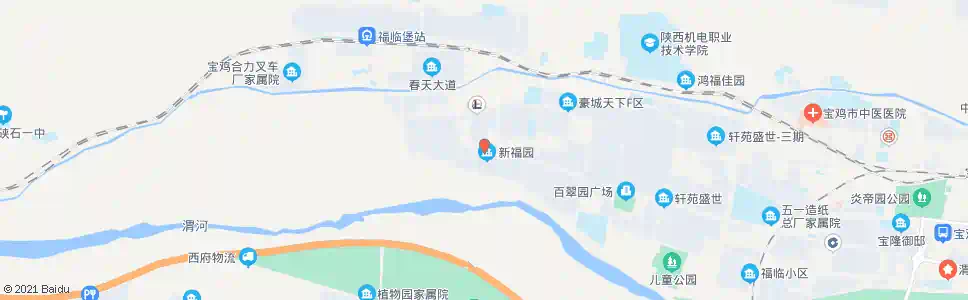 宝鸡新福园_公交站地图_宝鸡公交_妙搜公交查询2025