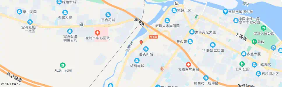 宝鸡姜城村_公交站地图_宝鸡公交_妙搜公交查询2025