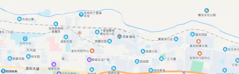 宝鸡西建康城_公交站地图_宝鸡公交_妙搜公交查询2025