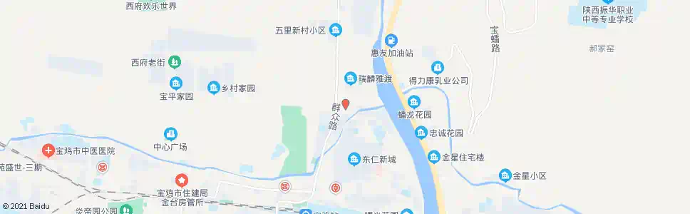 宝鸡新世纪桥北_公交站地图_宝鸡公交_妙搜公交查询2025